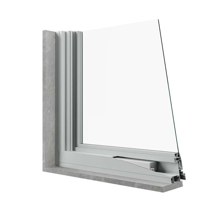 Frame corner, cutaway